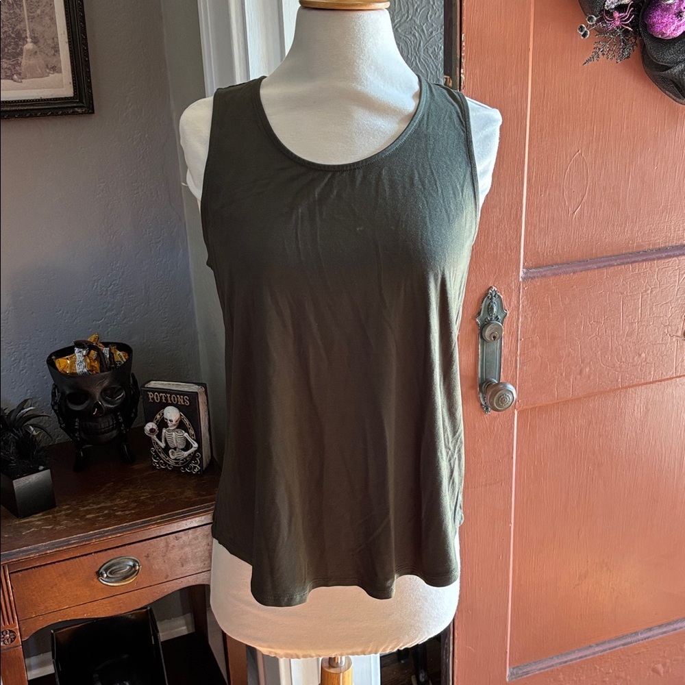 NWT Olive Green Sleeveless Tank Top